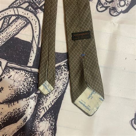 yves saint laurent ties vintage|ysl tie clip.